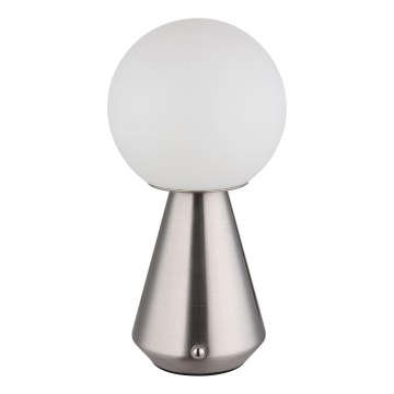Globo - Candeeiro de mesa tátil LED com regulação LED/1,5W/5V 3000/4500/6500K 1800 mAh IP41 cromado mate
