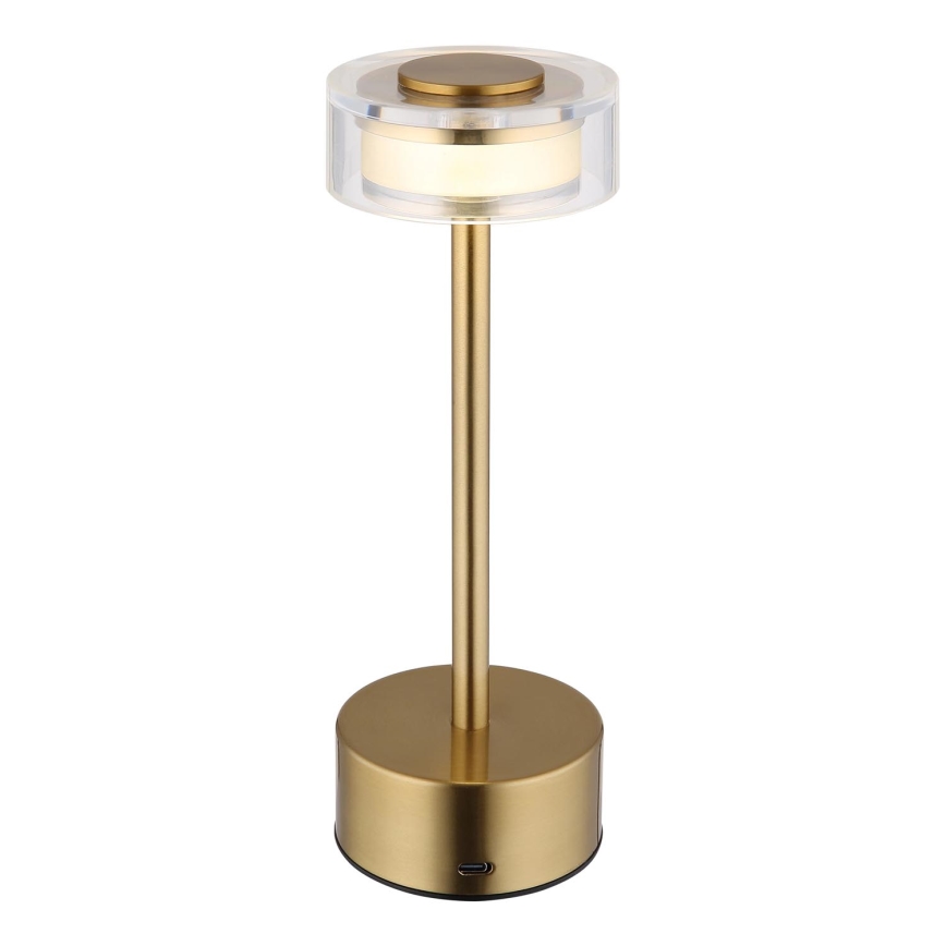Globo - Candeeiro de mesa tátil LED com regulação LED/2,5W/3,7V 2700/4000/6500K 1800mAh latão