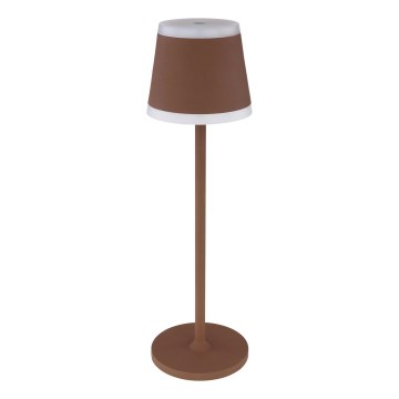 Globo - Candeeiro de mesa tátil LED com regulação LED/4,6W/3,7V 3000K 1800mAh castanho IP54