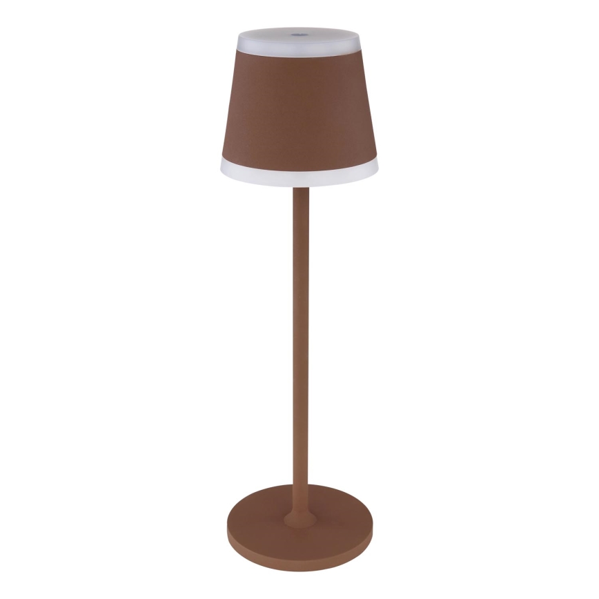 Globo - Candeeiro de mesa tátil LED com regulação LED/4,6W/3,7V 3000K 1800mAh castanho IP54