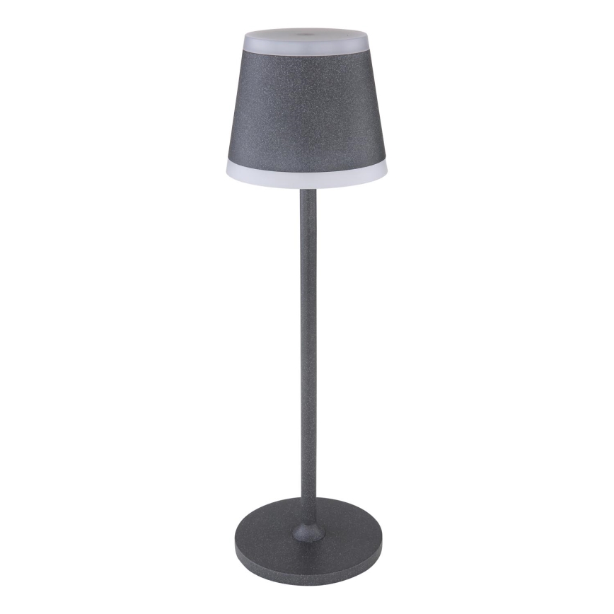Globo - Candeeiro de mesa tátil LED com regulação LED/4,6W/3,7V 3000K 1800mAh cinzento IP54