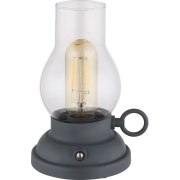 Globo - Candeeiro de mesa tátil LED flexível com regulação LED/1W/3,7V 1200 mAh antracite