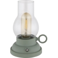 Globo - Candeeiro de mesa tátil LED flexível com regulação LED/1W/3,7V 1200 mAh verde