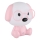 Globo - Candeeiro de noite infantil regulável LED/1W/5V 500 mAh cor-de-rosa