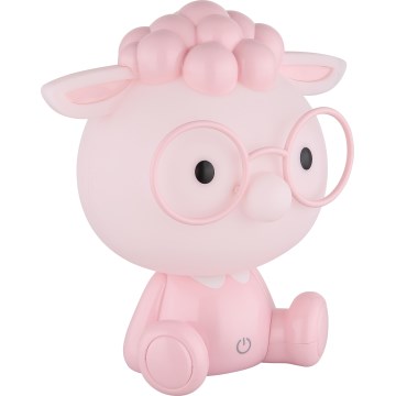 Globo - Candeeiro de noite LED para crianças com regulação LED/1W/5V 500 mAh rosa
