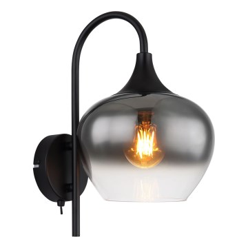 Globo - Candeeiro de parede 1xE27/40W/230V preto