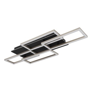 Globo - Candeeiro de teto LED dimerizável LED/40W/230V 2700-6500K 32,5x87,5 cm preto + controlo remoto