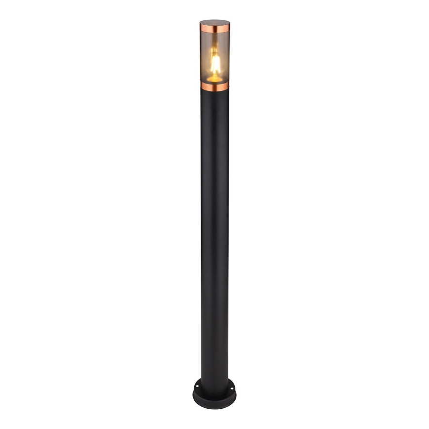 Globo - Candeeiro exterior 1xE27/23W/230V IP44 110 cm preto/cobre