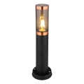 Globo - Candeeiro exterior 1xE27/23W/230V IP44 45 cm preto/cobre