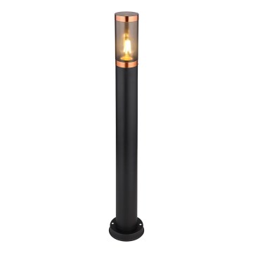 Globo - Candeeiro exterior 1xE27/23W/230V IP44 80 cm preto/cobre