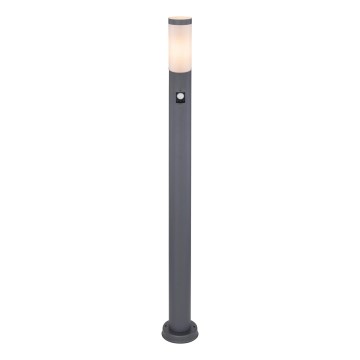 Globo - Candeeiro exterior com sensor 1xE27/15W/230V IP44 110 cm antracite