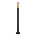 Globo - Candeeiro exterior com sensor 1xE27/15W/230V IP44 110 cm preto/cobre
