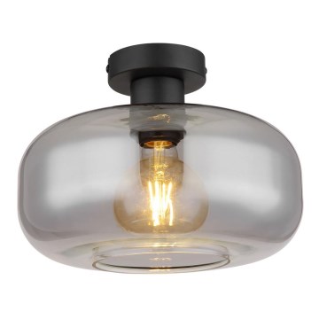 Globo - Candeeiro integrado 1xE27/40W/230V diâmetro 28 cm cinzento