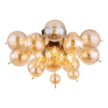 Globo - Candeeiro integrado 3xE14/25W/230V diâmetro 55 cm dourado