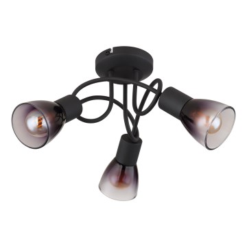 Globo - Candeeiro integrado 3xE14/25W/230V preto