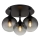 Globo - Candeeiro integrado 3xE27/10W/230V diâmetro 46 cm preto