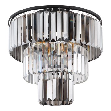 Globo - Candeeiro integrado 3xE27/40W/230V diâmetro 40 cm preto
