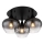 Globo - Candeeiro integrado 3xE27/40W/230V diâmetro 45 cm preto