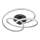 Globo - Candeeiro  integrado LED LED/40W/230V 3000K cromado mate/preto