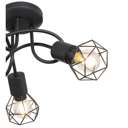 Globo - Candeeiro  integrado LED 3xE14/6W/230V preto