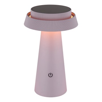 Globo - Candeeiro solar LED tátil com regulação LED/4W/3,7W IP54 rosa