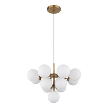 Globo - Candeeiro suspenso 13xG9/5W/230V diâmetro 56 cm dourado