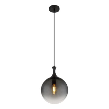 Globo - Candeeiro suspenso 1xE27/10W/230V diâmetro 25 cm preto