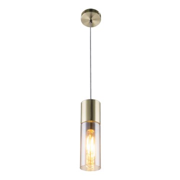 Globo - Candeeiro suspenso 1xE27/25W/230V diâmetro 10,5 cm latão