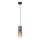 Globo - Candeeiro suspenso 1xE27/25W/230V diâmetro 10,5 cm preto/cobre