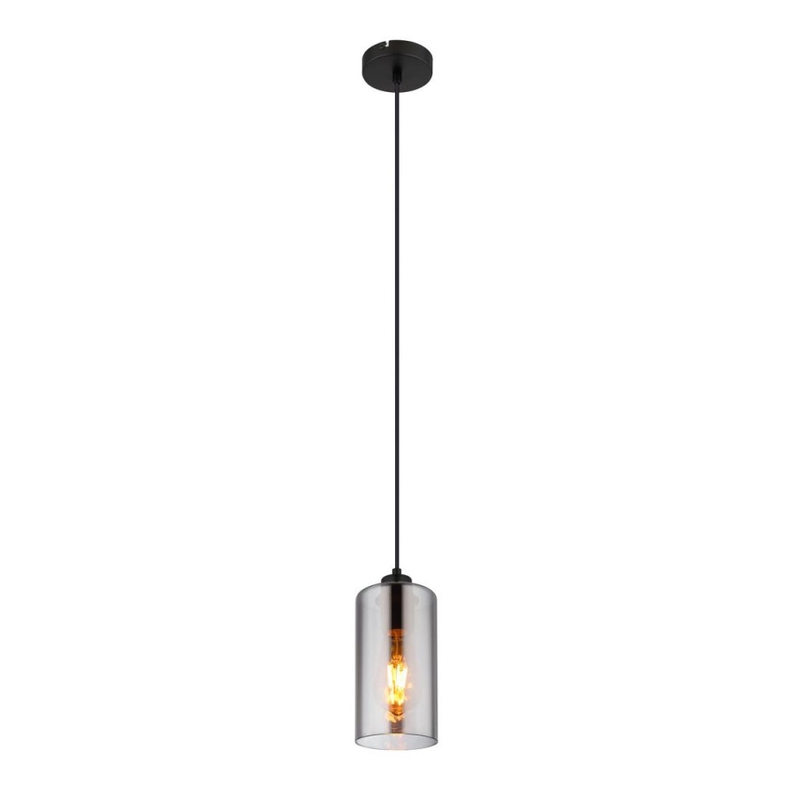 Globo - Candeeiro suspenso 1xE27/25W/230V diâmetro 11 cm preto