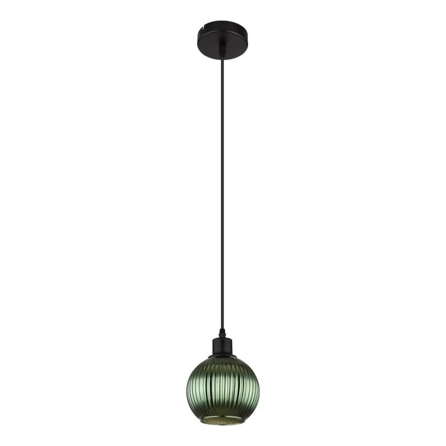 Globo - Candeeiro suspenso 1xE27/25W/230V diâmetro 15 cm verde
