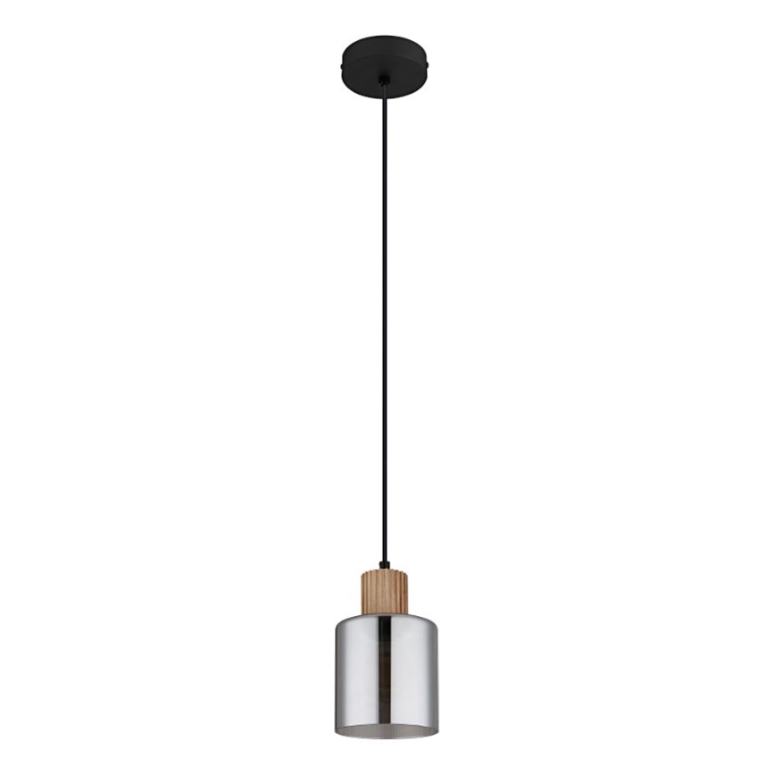Globo - Candeeiro suspenso 1xE27/25W/230V preto diâmetro 12 cm