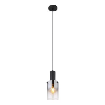 Globo - Candeeiro suspenso 1xE27/40W/230V diâmetro 12,5 cm preto