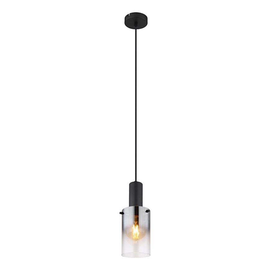 Globo - Candeeiro suspenso 1xE27/40W/230V diâmetro 12,5 cm preto