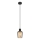 Globo - Candeeiro suspenso 1xE27/40W/230V diâmetro 13,5 cm preto