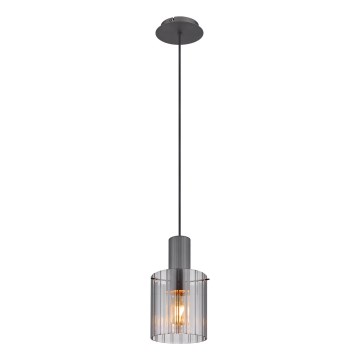 Globo - Candeeiro suspenso 1xE27/40W/230V diâmetro 18 cm cinzento