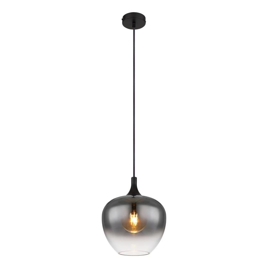 Globo - Candeeiro suspenso 1xE27/40W/230V diâmetro 24 cm preto
