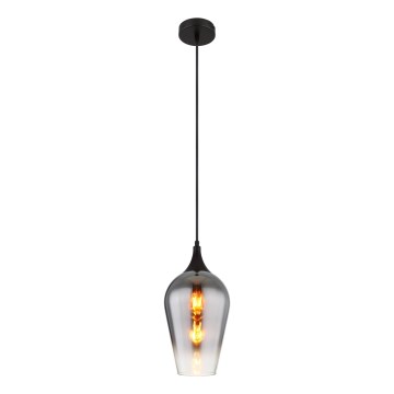 Globo - Candeeiro suspenso 1xE27/60W/230V diâmetro 18 cm preto
