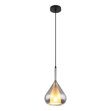 Globo - Candeeiro suspenso 1xE27/60W/230V diâmetro 20 cm preto