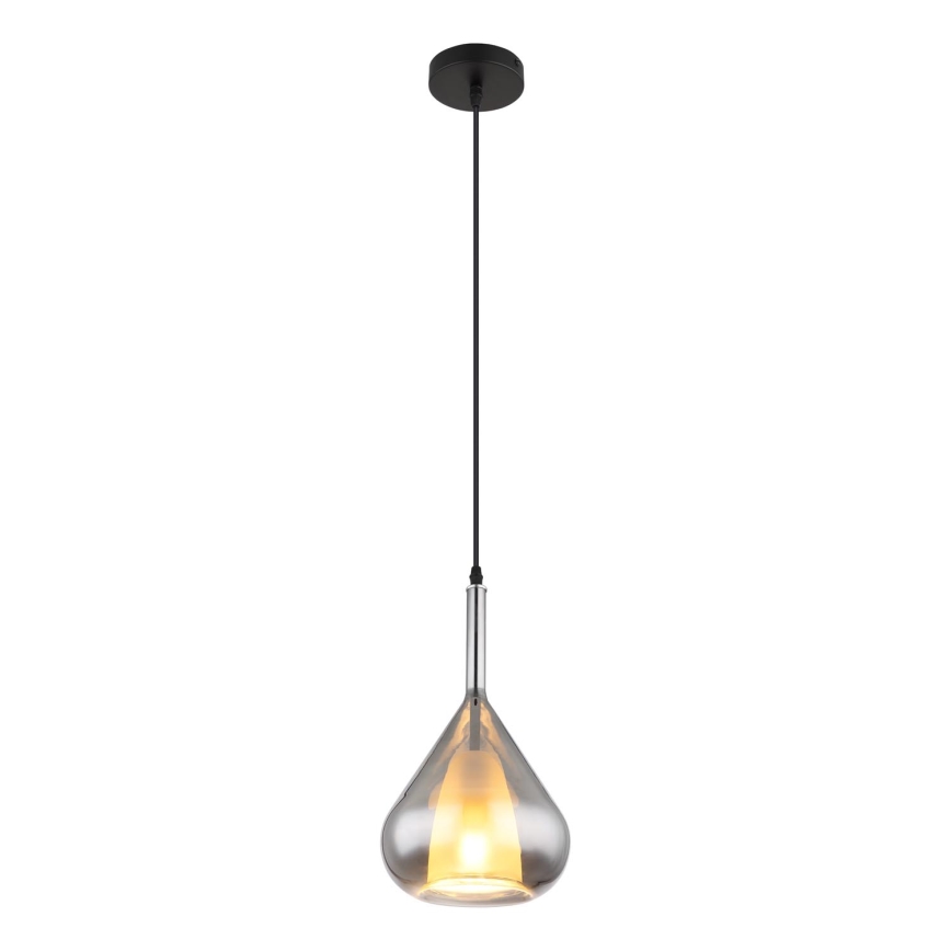 Globo - Candeeiro suspenso 1xE27/60W/230V diâmetro 20 cm preto