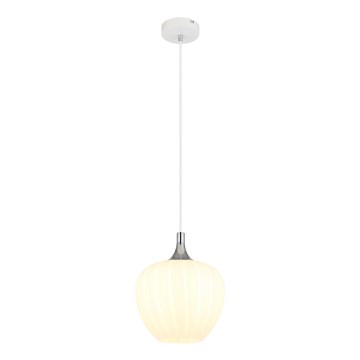 Globo - Candeeiro suspenso 1xE27/60W/230V diâmetro 24 cm branco