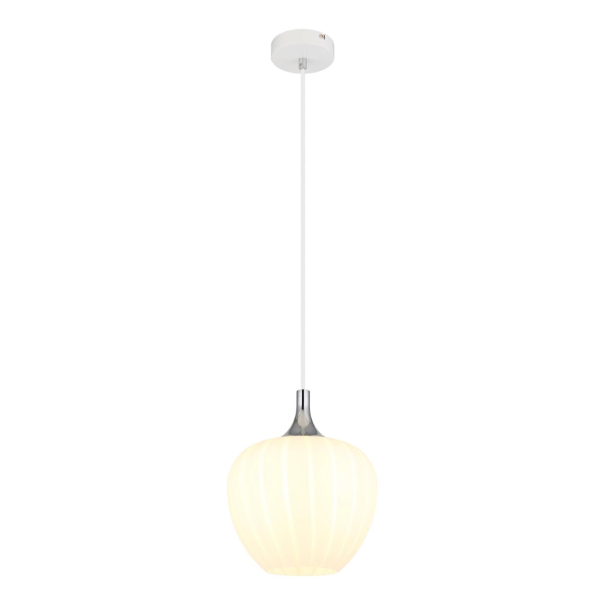 Globo - Candeeiro suspenso 1xE27/60W/230V diâmetro 24 cm branco