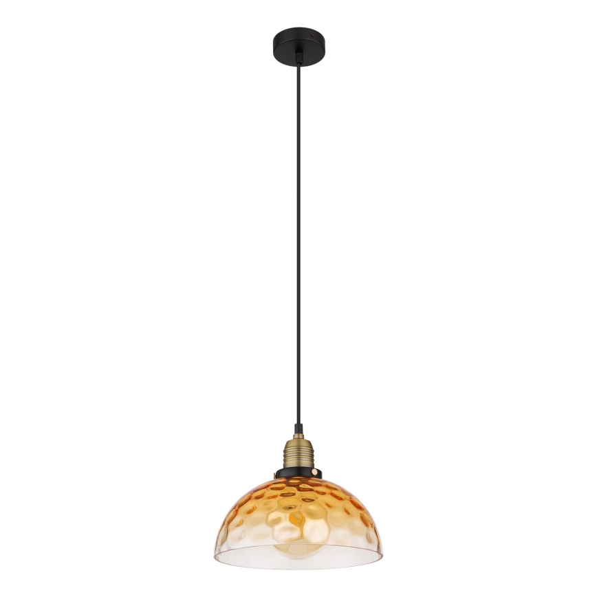 Globo - Candeeiro suspenso 1xE27/60W/230V diâmetro 25 cm laranja