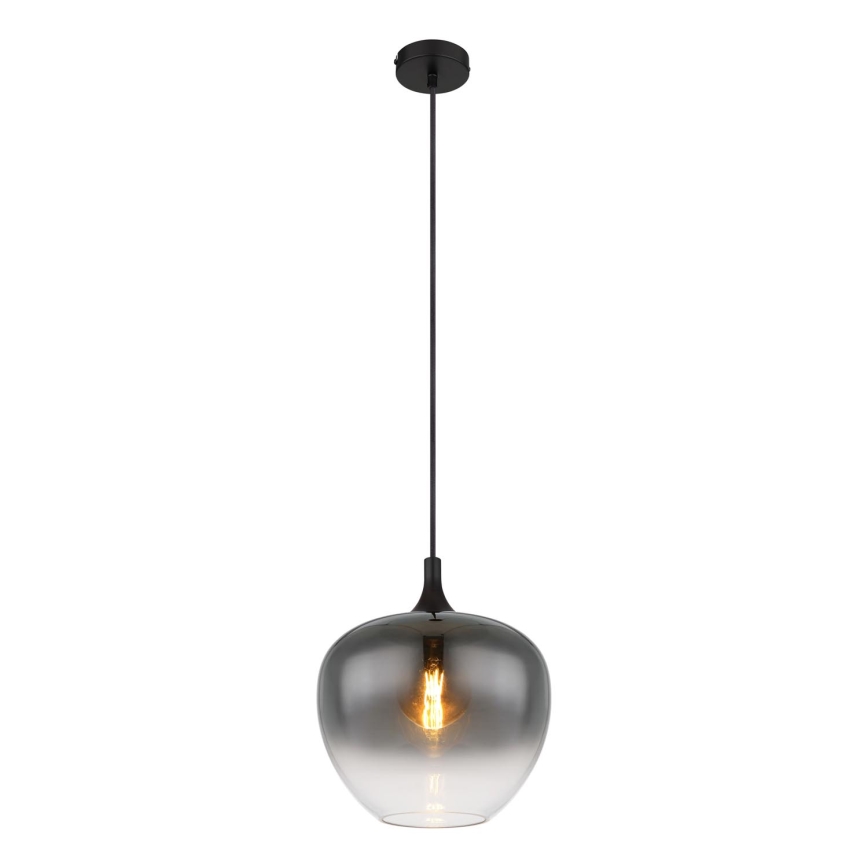 Globo - Candeeiro suspenso 1xE27/60W/230V diâmetro 29 cm preto