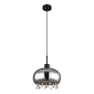 Globo - Candeeiro suspenso 1xE27/9W/230V diâmetro 28 cm preto