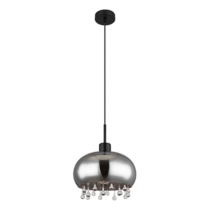 Globo - Candeeiro suspenso 1xE27/9W/230V diâmetro 28 cm preto