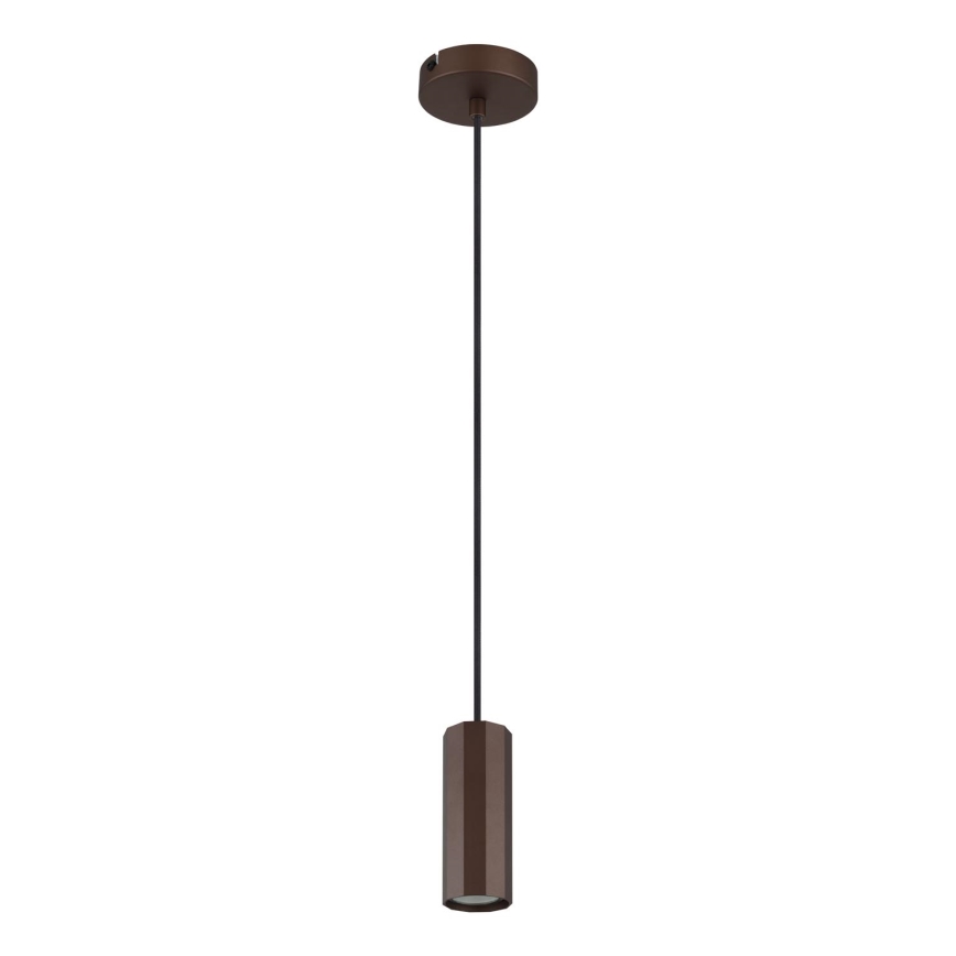 Globo - Candeeiro suspenso 1xGU10/25W/230V castanho