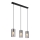 Globo - Candeeiro suspenso 3xE14/25W/230V preto