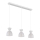 Globo - Candeeiro suspenso 3xE14/40W/230V branco