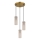 Globo - Candeeiro suspenso 3xE14/40W/230V dourado
